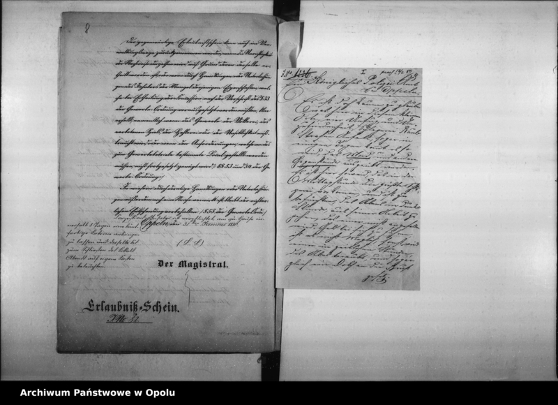 Obraz 13 z jednostki "Acta des Magistrats zu Oppeln betreffend die Schankanlage in dem Hause an der Bolkostrasse Vol. I"