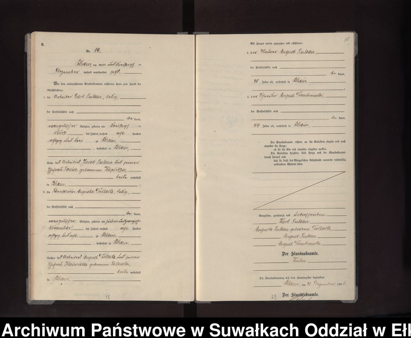 image.from.unit.number "Heirats-Neben-Register des Preussischen Standes-Amtes Rhein Kreis Lötzen"