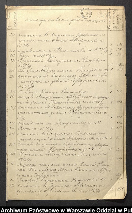 image.from.unit.number "O urządzaniu chłopów byłej rządowej wsi Wąsewo, gm. Komorowo"