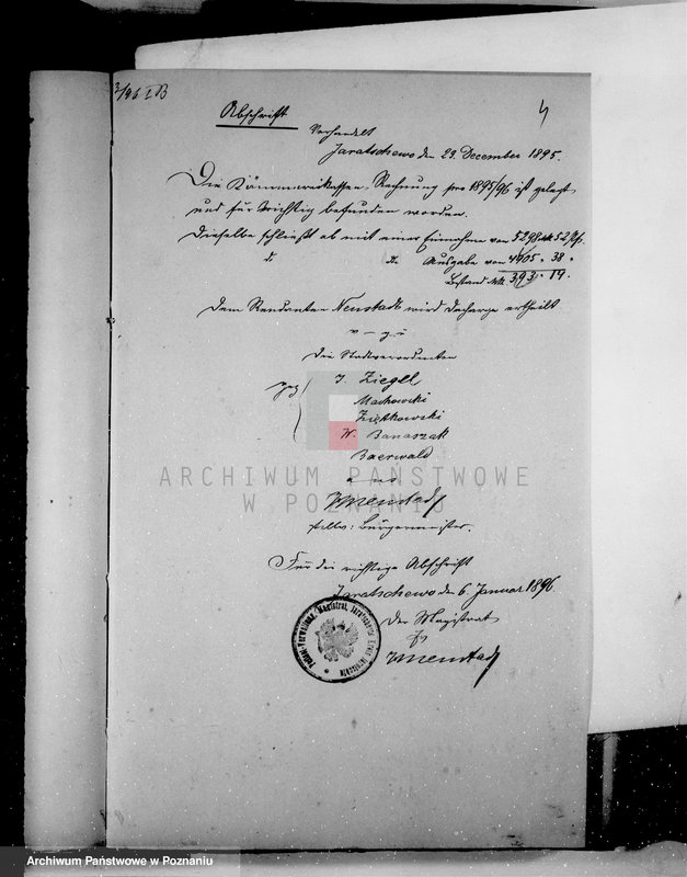 Obraz 8 z jednostki "Die Verwaltung der Stadt Jaratschewo /Jaraczewo/ kreis Jarotschin"