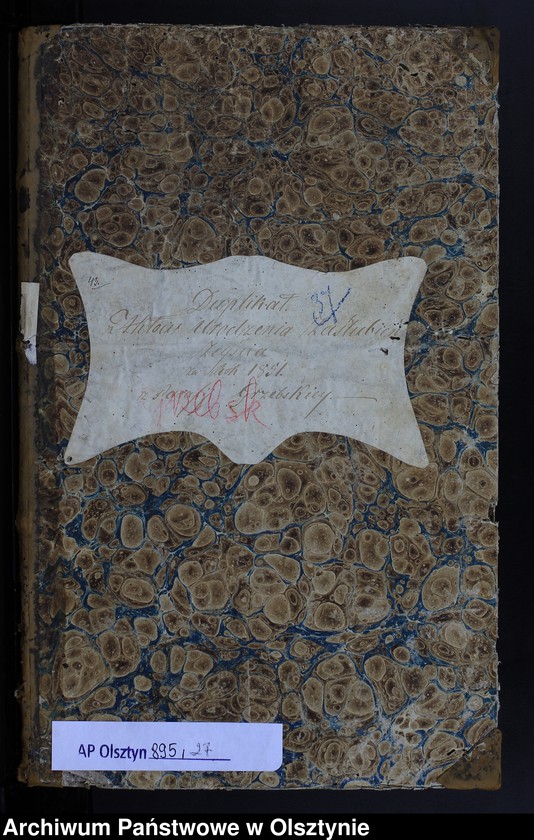 image.from.unit.number "Duplikat Aktów Urodzenia, Zaślubień, Zeyścia za Rok 1851 z Parafij Grzebskiey"
