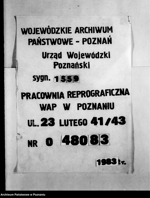 Obraz 1 z jednostki "/Kartoteka instytucji opiekuńczych/"