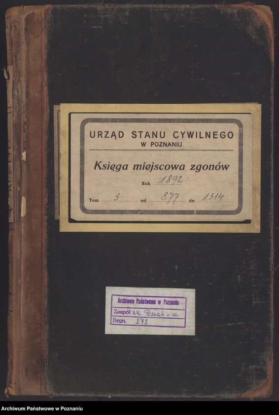 Obraz 2 z jednostki "Księga zgonów t. III"