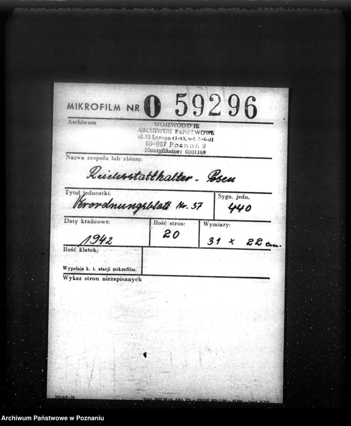 Obraz 2 z jednostki "Verordnungsblatt Nr. 37"