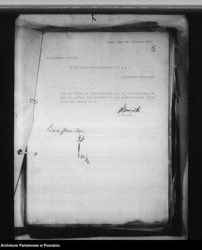 Obraz 9 z jednostki "Landeswirtschaft. Geschäftsverteilungsplan. Verwaltungskosten. Dienstreisen. Dienstkraftwagen"