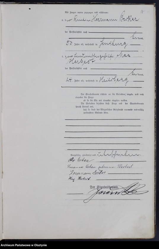 image.from.unit.number "Heiraths-Haupt-Register Nr 1 - 45"