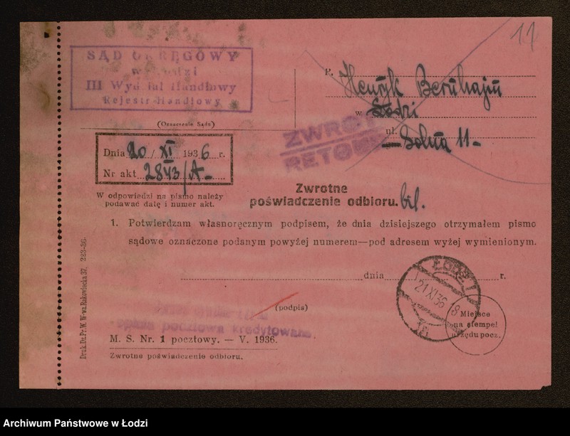 Obraz 13 z jednostki "Henryk Bernhajm – sprzedaż starzyzny"