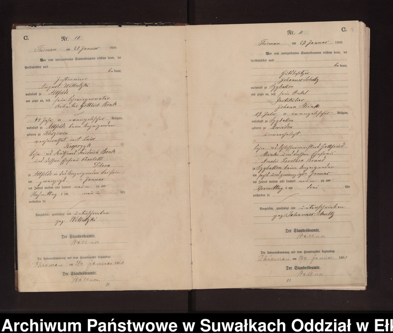 image.from.unit.number "Sterbe-Neben-Register des Preussischen Standes-Amtes Rydzewen Kreis Loetzen"