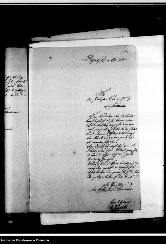 Obraz 14 z jednostki "Korespondencja urzędowa, listy członków, zawiadomienia o zebraniach, programy obchodów rocznic i innych uroczystości"