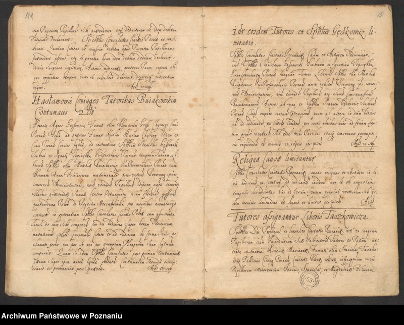 Obraz 10 z jednostki "Protocolon actorum officii consularis Posnaniensis."