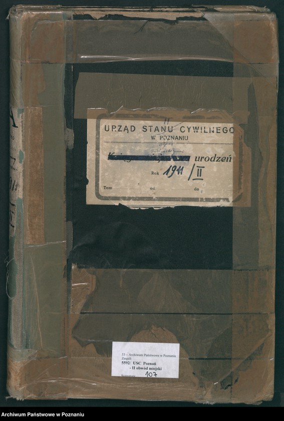 Obraz 2 z jednostki "Spis alfabetyczny urodzeń za 1911"