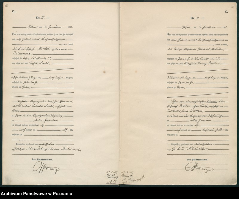 Obraz 8 z jednostki "Księga miejscowa zgonów tom I [Rejestr główny zgonów]"