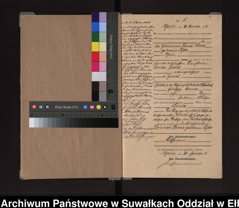 image.from.unit.number "Geburts-Neben-Register des Königlichen Preussischen Standes-Amtes Gneist Kreis Lötzen"