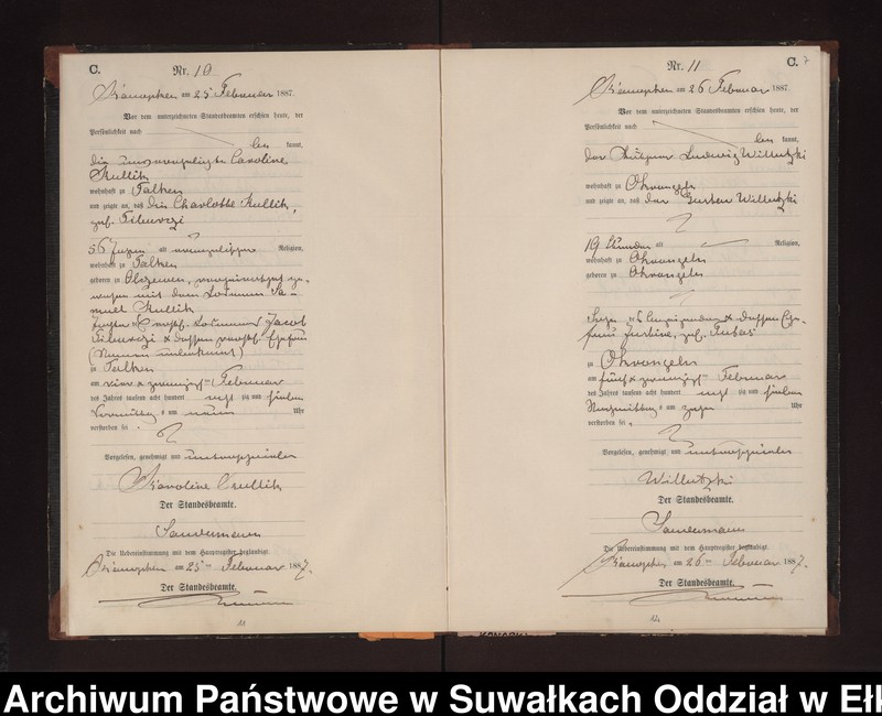 image.from.unit.number "Sterbe-Neben-Register des Preussischen Standes-Amtes Gr. Konopken Kreis Loetzen"