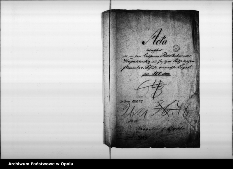 Obraz 4 z jednostki "Acta betreffend: das von dem Kaufmann Bartholomaeus Kapuscinsky der hiesigen Katholischen Elementar-Schule vermachte Legat per 100 rtl de Anno 1835"