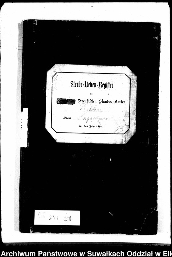 image.from.unit.number "Sterbe-Neben-Register des Preussischen Standes-Amtes Kehlen Kreis Angerburg"
