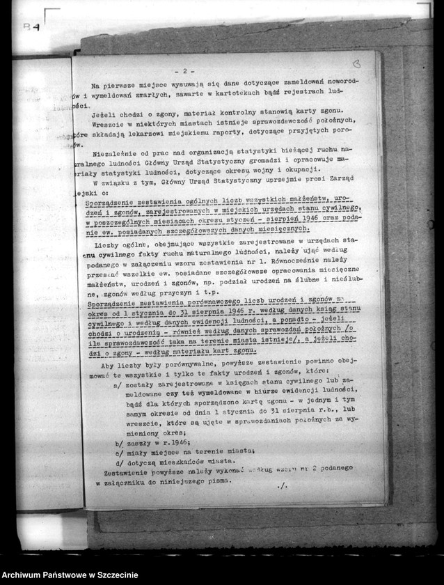 image.from.unit.number "Statystyka ruchu ludności w Szczecinie za rok 1946"