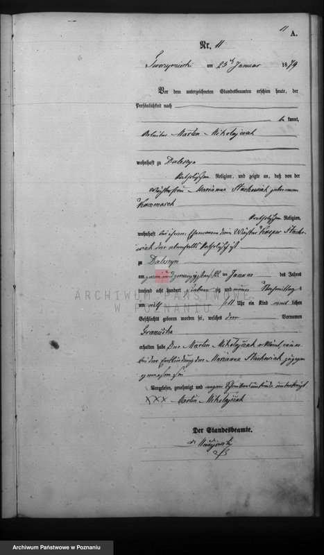 Obraz 13 z jednostki "Księga urodzeń"