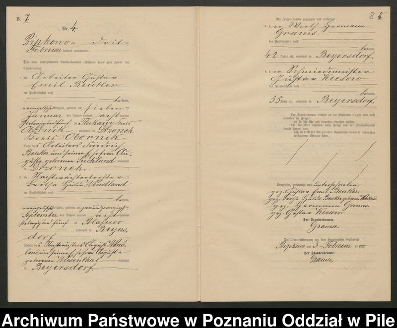 Obraz 7 z jednostki "Księga małżeństw"