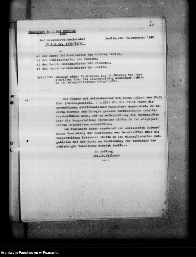 Obraz 6 z jednostki "Verordnung von Vorschriften über die Neugestaltung deutscher Städte in den eingegliederten Ostgebieten"