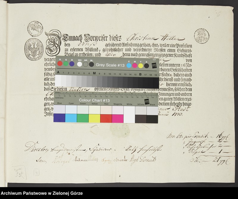 image.from.unit.number "Władze miasta Zielona Góra wystawiają Kristianowi Heller świadectwo prawego urodzenia"