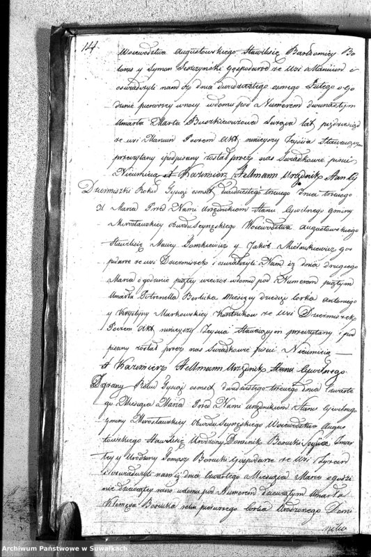 image.from.unit.number "Akta Umarłych Gminy Mirosławskiey na Rok 1823"