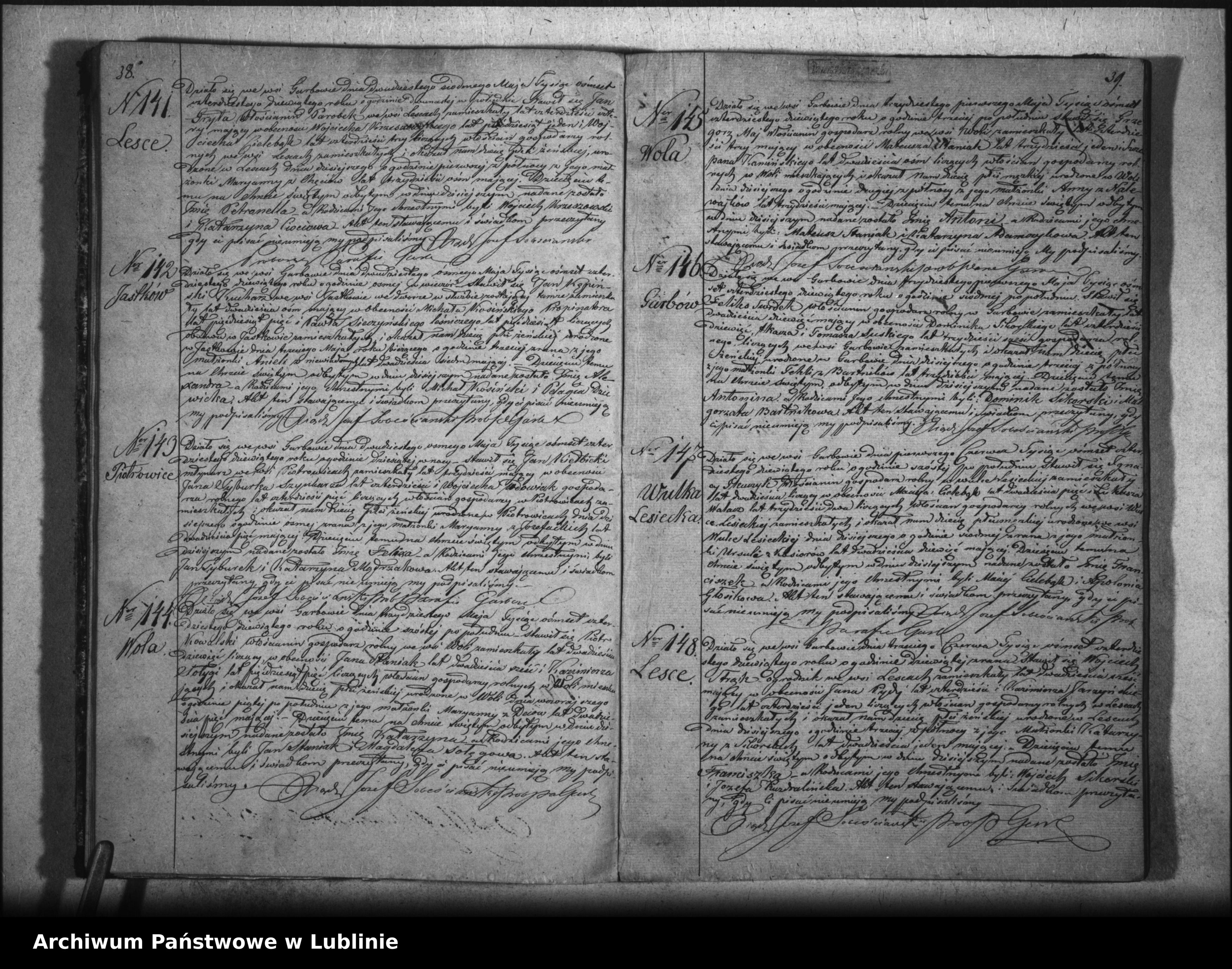 Skan z jednostki: Księga urodzeń, małżeństw i zgonów