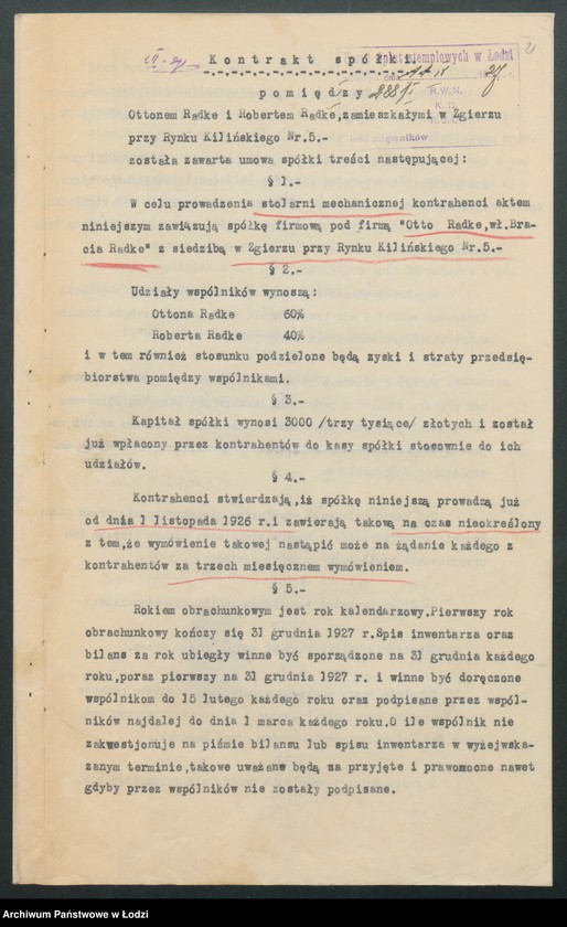 Obraz 4 z jednostki "Otto Radke Bracia Radke- stolarnia mechaniczna"