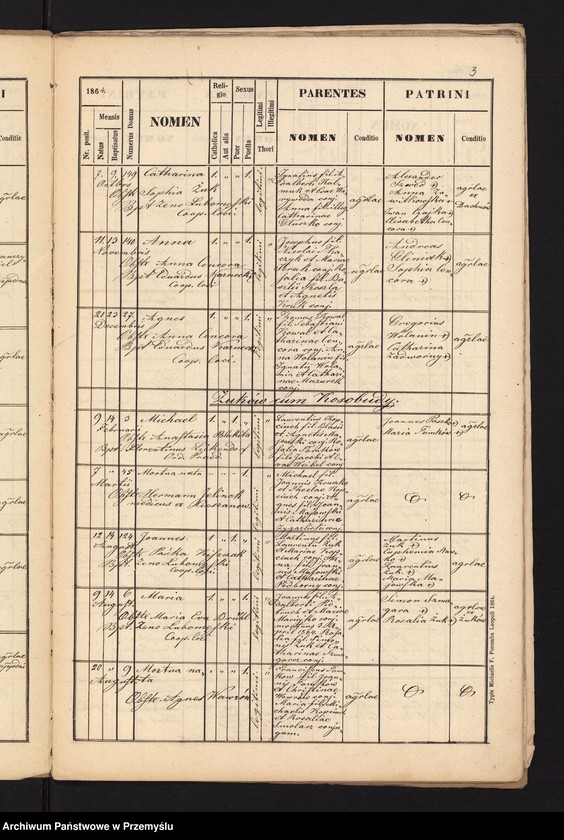 image.from.unit.number "[Kopie metryki urodzeń w parafii Cieszanów z lat 1864-1865]"