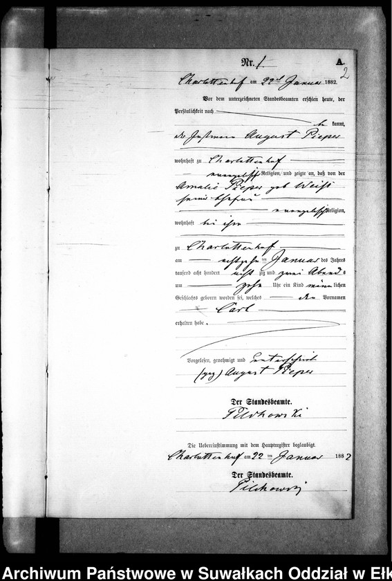 image.from.unit.number "Geburts-Neben-Register des Preussischen Standes-Amtes Gr. Strengeln Kreis Angerburg"