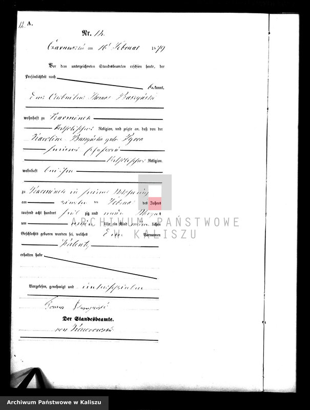 Obraz 15 z jednostki "[Księga urodzeń]"