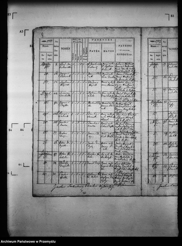 Obraz 13 z jednostki "[Kopie ksiąg metrykalnych parafii Wysowa z filią Blechnarka (dekanat Gorlice)]"