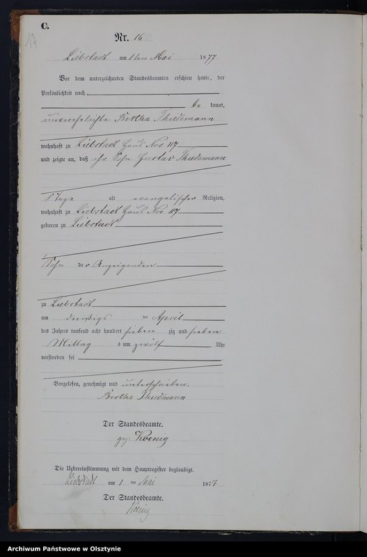 image.from.unit.number "Sterbe-Neben-Register Nr 1 - 105"