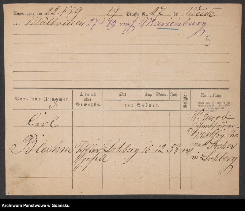 image.from.unit.number "Karty meldunkowe: Bluhm K. - Blumenthal"