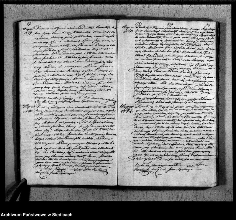 Obraz 14 z jednostki "Akta urodzeń, małżeństw, zgonów"