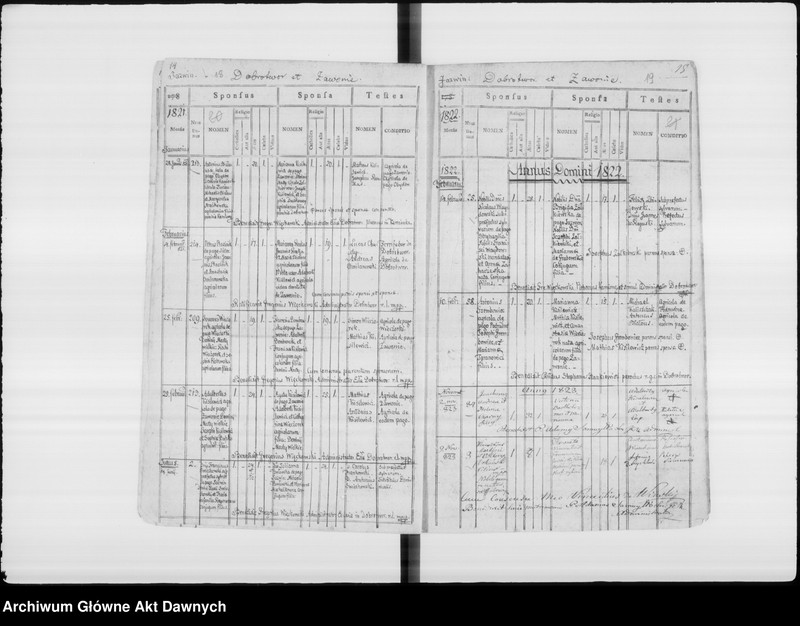 image.from.unit.number "Parafia: Dobrotwór. Dekanat: Busk. Księga metrykalna ślubów dla miasta Dobrotwór i wsi Zawonie 1788-1876, wsi: Sielec Bieńków 1786-1887, Chołojów i Niestanice 1787-1887. Tom I."