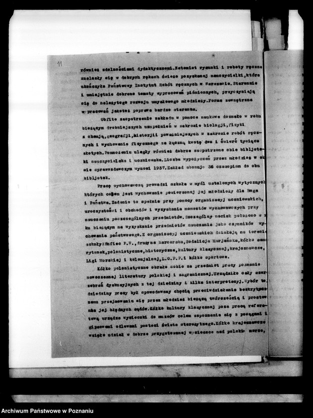 Obraz 15 z jednostki "Prywatne Gimnazjum Żeńskie SS. Urszulanek - Poznań [sprawozdanie z wizytacji i sprawy szkolne]"