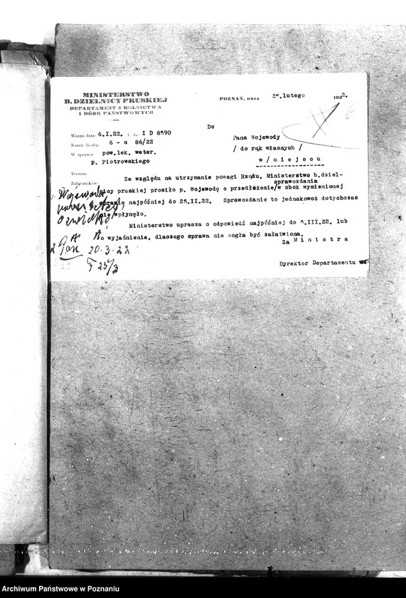 Obraz 11 z jednostki "Pow. lekarz Weterynaryjny Poznań-Wschód"