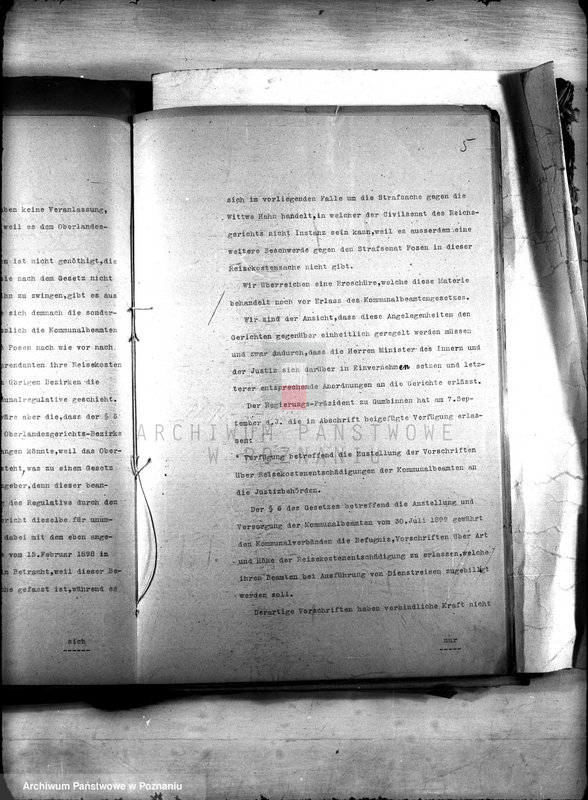 Obraz 8 z jednostki "Die Austellung und Versongung der Kommunalbeamten auf Grund des Gesetzes vom 30 Juli 1899 r."