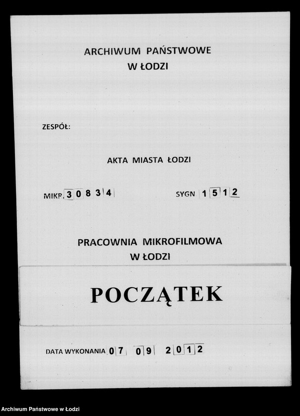 Obraz 1 z jednostki "Manuał przychodu i wydatku kasy miasta Łodzi z funduszów kwaterunkowych"