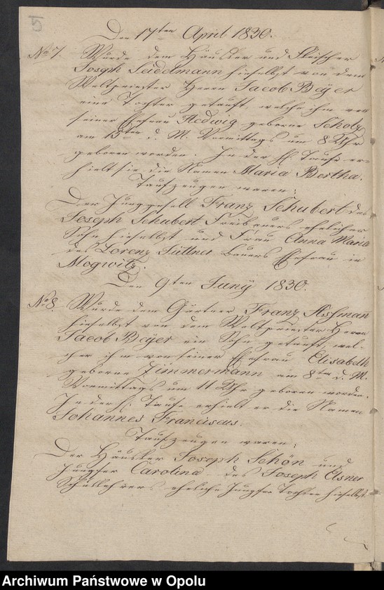 image.from.unit.number "Duplikate der Kirchen-Matrikel von Grosz-Briesen [Gross Briesen]1830-1858 [kościół filialny w Brzezinach parafii rzymskokatolickiej w Skoroszycach (Friedewalde)]"
