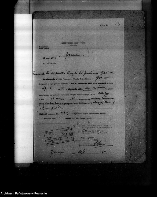 Obraz 19 z jednostki "Przedsiębiorstwo Obrzycko Firma S.J. Jewelowski Gdańsk, Eksploatacja lasów nr woj. kotła 5813"