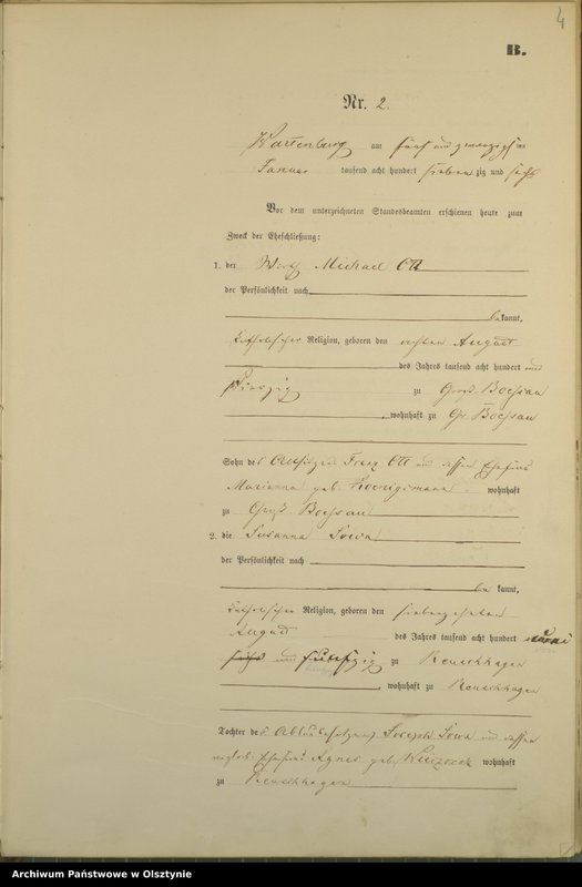 image.from.unit.number "Heiraths-Haupt-Register Nr 1 - 43"