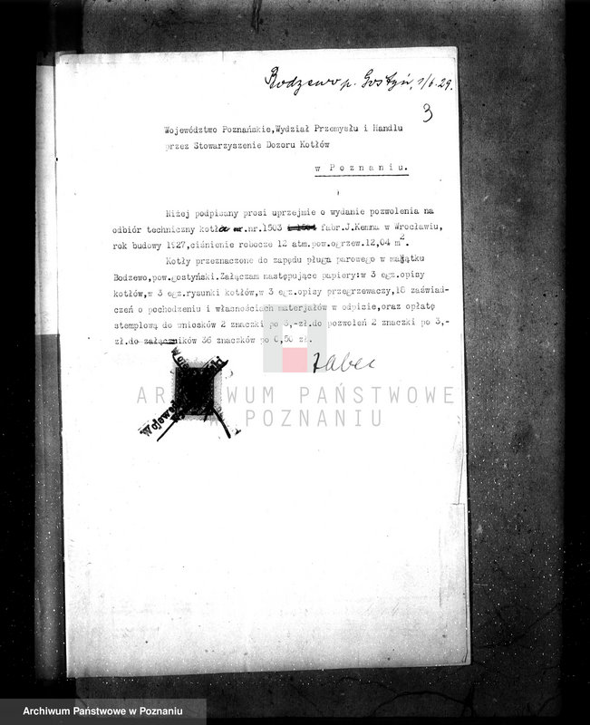 Obraz 6 z jednostki "Majętność Bodzewo pow. gostyński, gospodarstwo rolne, własność Zabel nr woj. kotła 6310"