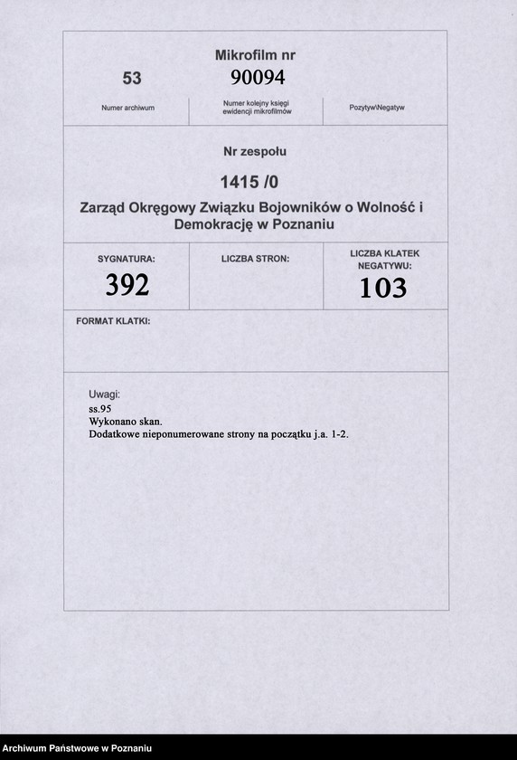 Obraz 5 z jednostki "Życiorysy powstańców wielkopolskich: A - tom l /Abramowski - Andrzejewski/."