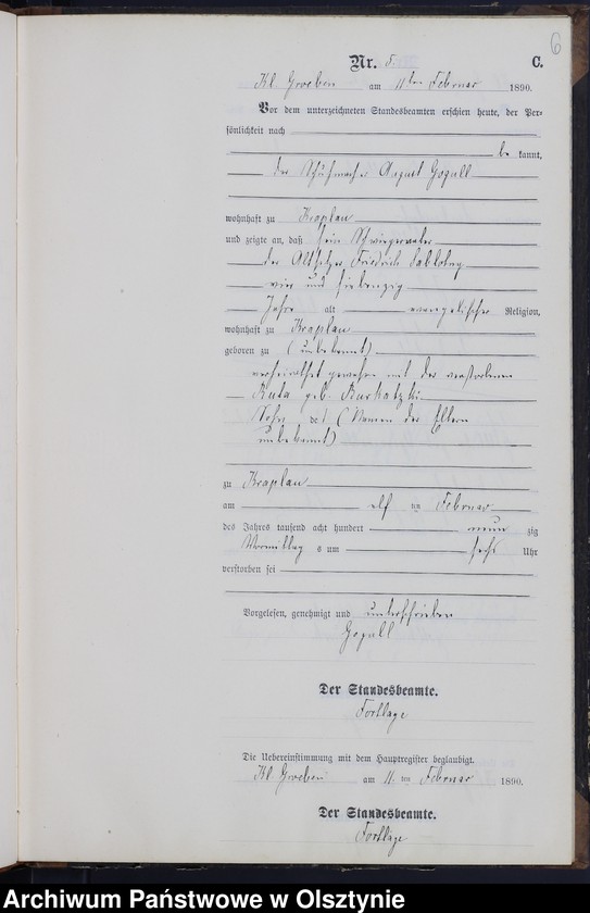 image.from.unit.number "Sterbe-Neben-Register Nr 1 - 40"