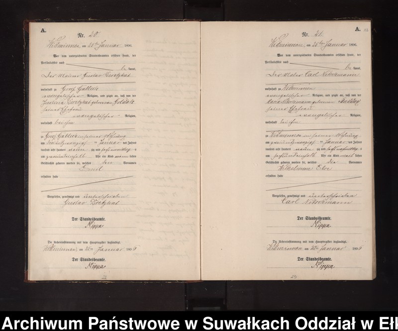 image.from.unit.number "Geburts-Neben-Register des Preussischen Standes-Amtes Widminnen Kreis Loetzen"
