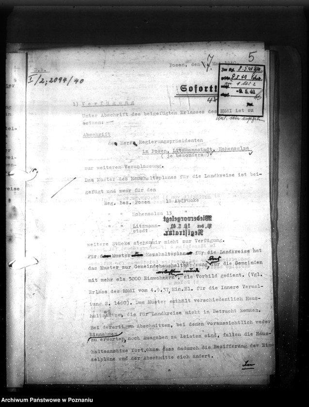 Obraz 9 z jednostki "Wzór opracowania budżetu gminnego i sprawy Gemeindeordnung"