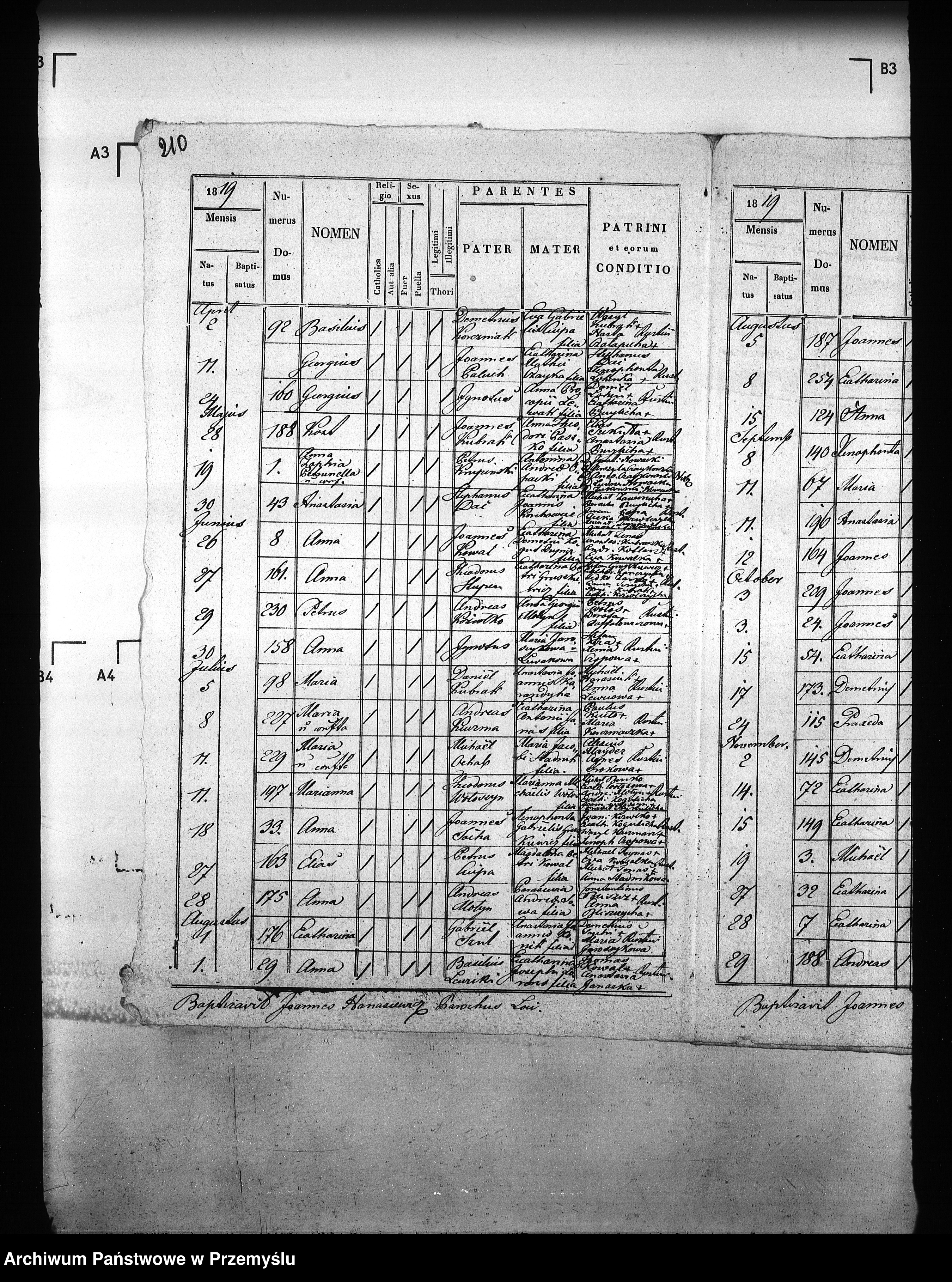 Skan z jednostki: [Kopie ksiąg metrykalnych parafii Piskorowice (dekanat Sieniawa)]