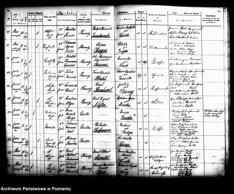 Obraz 12 z jednostki "[Akta zgonów, ślubów, urodzeń i chrztów]"